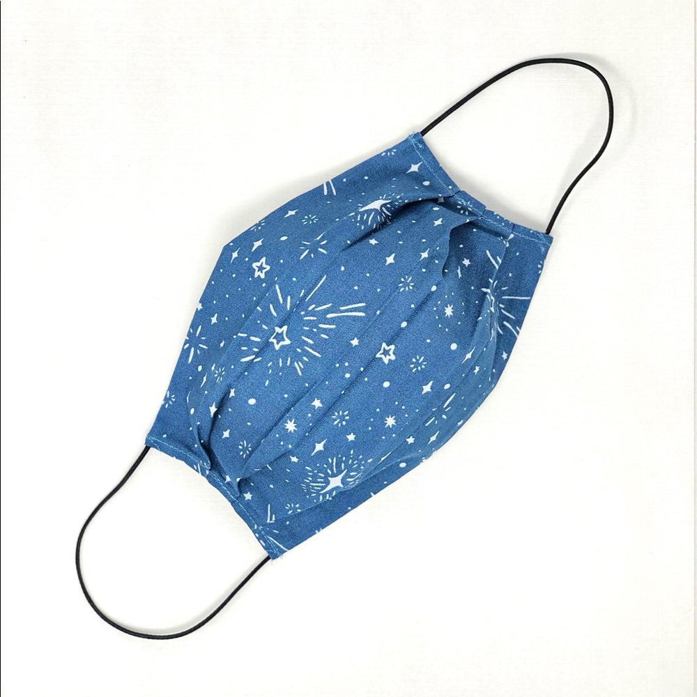 Handmade adult cotton face mask with filter pocket - Picture 2 of 3